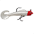 Kit 6 Isca Artificial Grub com Jig Head e Garatéia 8cm 9g - Imagem 3