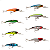 Kit 8 Isca Artificial Barbela Grande 9cm 7g - Imagem 1