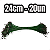 Kit 60 Encastoador Chicote Pesca Cabo de Aço Verde - Imagem 5