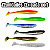 Kit 24un Isca Artificial Soft Pé de Pato + Shad - Imagem 3