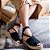 flatz espadrille midi preta 5cm - Imagem 4