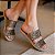 flatz espadrille slide bordada bronze - Imagem 1