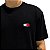 Camiseta Tommy Jeans Regular Fit Badge Bordado Preto - Imagem 2