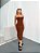 Vestido tricô midi vazado lateral - Imagem 3