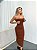 Vestido tricô midi vazado lateral - Imagem 4