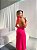 Vestido midi com gola alta e fenda - Imagem 2