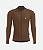 Jersey Poliamida Manga Longa Masculina Marrom - Imagem 1