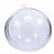 Esfera Acrílica / Bola de Natal 6,5cm Transparente c/10 unidades - Imagem 1