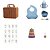 Kit Introdução Alimentar - Maleta Retro - Azul - Imagem 8