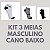 Kit de Meias Masculina. 3 Meias cano curto. - Imagem 1
