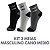 Kit de 3 Meias Masculina cano Medio - Imagem 1