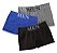 Cueca Boxer Masculina Kit com 3 Cuecas Lisas Variadas - Imagem 1