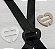 Kit com 3 Clips para alças de Sutiã Clips para alças do Soutien  em formato de Coração - Imagem 9
