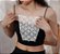 Kit Tapa Decote em Renda com Botões de Pressão Disfarça Decotes Kit com 3 Peças Preto Branco Bege - Imagem 1