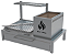 Parrilla Residencial Premium INOX304 - Para Alvenaria Com Porta Frontal 74 x 45cm - Imagem 1