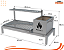 Parrilla Residencial Premium INOX 304 - Para Alvenaria 97 x 45cm - Imagem 3
