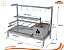 Parrilla Residencial Premium INOX 304 - Para Alvenaria 97 x 45cm Com Varal e Espetos - Imagem 3