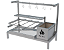 Parrilla Residencial Premium INOX 304 - Para Alvenaria 97 x 45cm Com Varal e Espetos - Imagem 2
