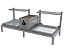 Parrilla Dupla Residencial Premium INOX 304 - Para Alvenaria 118 x 45cm - Imagem 1