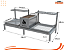 Parrilla Dupla Residencial Premium INOX 304 - Para Alvenaria 118 x 45cm - Imagem 4