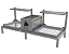 Parrilla Dupla Residencial Premium INOX 304 - Para Alvenaria 118 x 45cm - Imagem 3