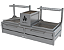 Parrilla Dupla Residencial Premium INOX 304 - Bancada 118 x 45cm - Imagem 3