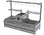 Parrilla Dupla Residencial Premium INOX 304 - Bancada 118 x 45cm - Com Tendal - Imagem 1