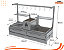 Parrilla Dupla Residencial Premium INOX 304 - Bancada 118 x 45cm - Com Tendal - Imagem 4