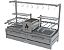 Parrilla Dupla Residencial Premium INOX 304 - Bancada 118 x 45cm - Com Tendal e Espetos - Imagem 2