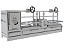 Parrilla Dupla Residencial Premium Bancada 200 x 45cm Com Volantes, espetos e Forno - Imagem 2