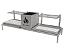 Parrilla Dupla Residencial INOX 430 - Para Alvenaria 108 x 34cm - Imagem 1
