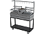 Parrilla Dupla Residencial Premium INOX 304 Com Carrinho 118 x 45cm - Com Tendal e Espetos - Imagem 2