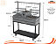 Parrilla Dupla Residencial Premium INOX 304 Com Carrinho 118 x 45cm - Com Tendal e Espetos - Imagem 5