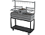 Parrilla Dupla Residencial Premium INOX 304 Com Carrinho 118 x 45cm - Com Tendal e Espetos - Imagem 1