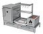 Parrilla Residencial Premium INOX 304 - Para Alvenaria 112 x 45cm Com Varal e Forno - Imagem 4