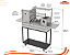 Parrilla Residencial Premium INOX 304 Com Carrinho 112x45cm Com Forno e Tendal - Imagem 13