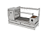 Parrilla Residencial Premium INOX 304 - Bancada 135 x 45cm - Com Forno - Imagem 1