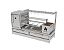 Parrilla Residencial Premium INOX 304 - Bancada 135 x 45cm - Com Forno - Imagem 3