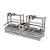 Churrasqueira Parrilla Residencial Premium Hotbox Dupla INOX 304 - Bancada 118 x 45 e 165 x 45cm- Com Volante - Imagem 1