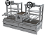 Parrilla Residencial Premium Dupla INOX 304 - Bancada 118 x 45cm - Com Volante - Imagem 6