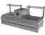 Parrilla Residencial Premium Dupla INOX 304 - Bancada 118 x 45cm - Imagem 2