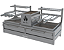 Parrilla Residencial Premium Dupla INOX 304 - Bancada 118 x 45cm - Imagem 6