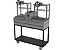 Parrilla Residencial Premium Dupla INOX 304 - Carrinho 118 x 45cm - Com Volante - Imagem 4