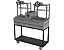 Parrilla Residencial Premium Dupla INOX 304 - Carrinho 118 x 45cm - Com Volante - Imagem 7