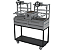 Parrilla Residencial Premium Dupla INOX 304 - Carrinho 118 x 45cm - Com Volante - Imagem 3