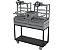 Parrilla Residencial Premium Dupla INOX 304 - Carrinho 118 x 45cm - Com Volante - Imagem 1
