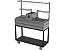 Parrilla Residencial Premium Dupla INOX 304 - Carrinho 118 x 45cm - Com Tendal - Imagem 2