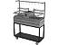 Parrilla Residencial Premium Dupla INOX 304 - Carrinho 118 x 45cm - Com Tendal - Imagem 1