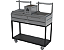 Parrilla Residencial Premium Dupla INOX 304  118 x 45cm - Com Carrinho - Imagem 2