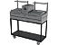 Parrilla Residencial Premium Dupla INOX 304  118 x 45cm - Com Carrinho - Imagem 4